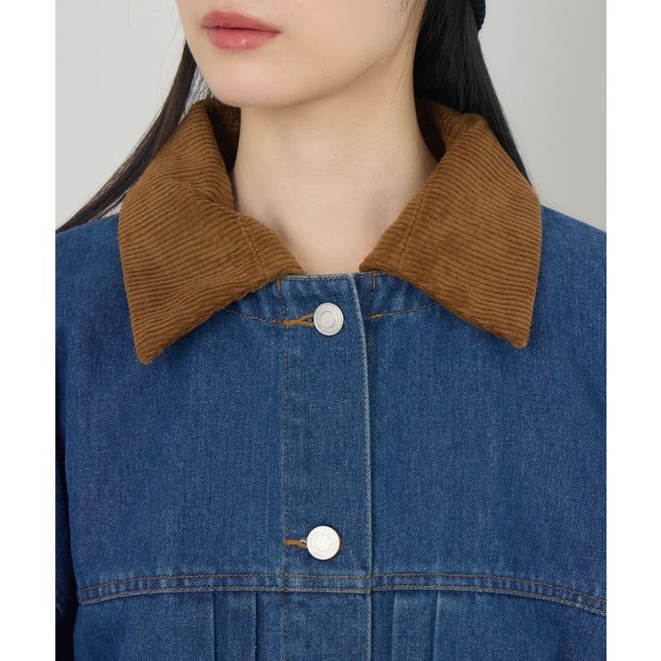 コーデュロイ衿デニムGジャン | RETRO GIRL | 詳細画像31 