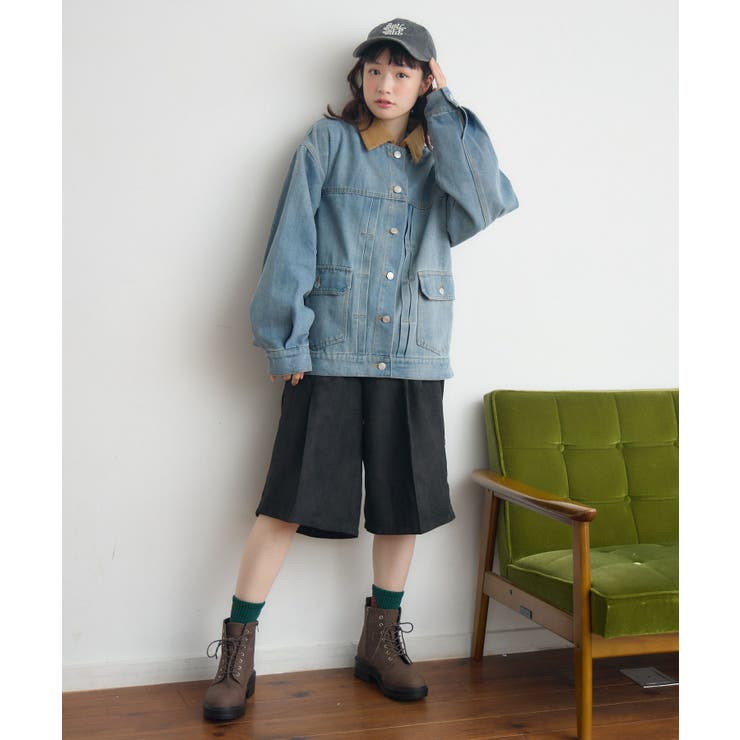 コーデュロイ衿デニムGジャン | RETRO GIRL | 詳細画像4 
