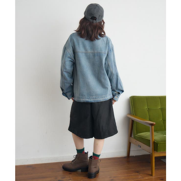 コーデュロイ衿デニムGジャン | RETRO GIRL | 詳細画像7 