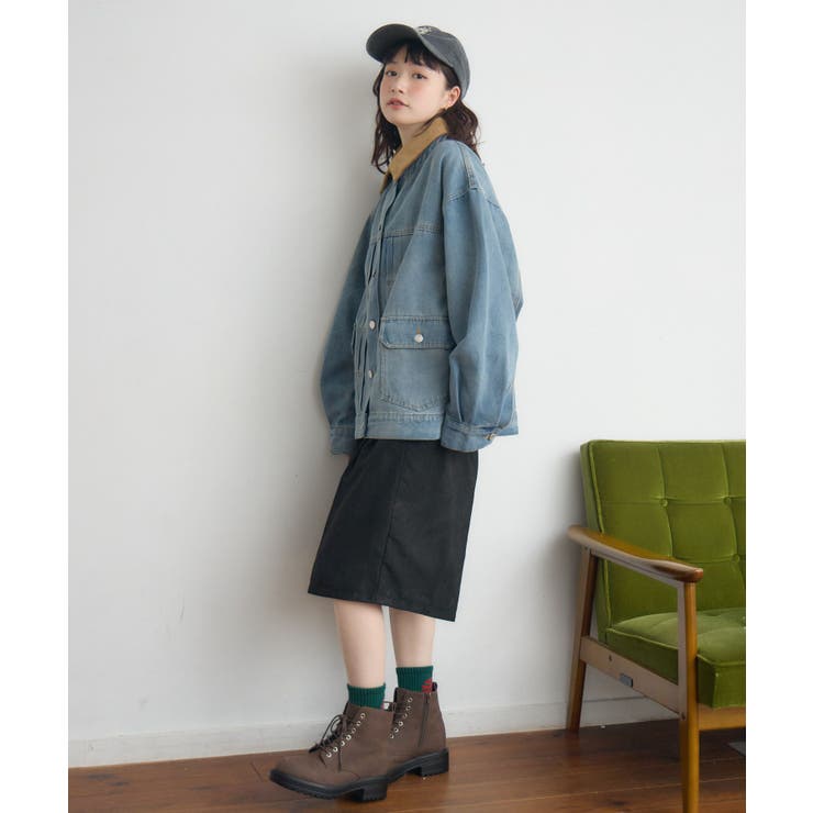 コーデュロイ衿デニムGジャン | RETRO GIRL | 詳細画像8 