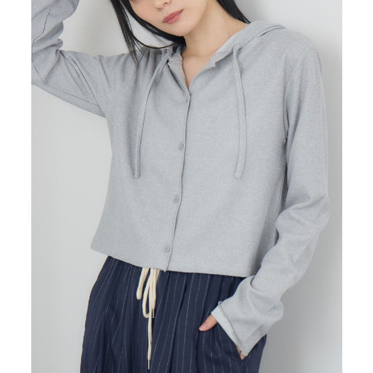 GRY0 | フード付CTカーデ | RETRO GIRL