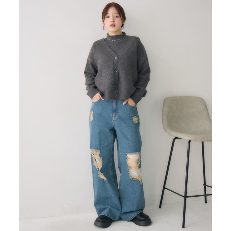 NTタンク×カーデSET | RETRO GIRL | 詳細画像4 