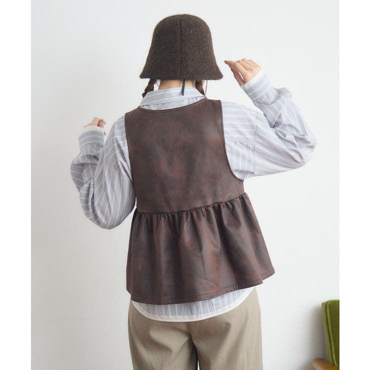 ショートギャザーベスト | RETRO GIRL | 詳細画像31 