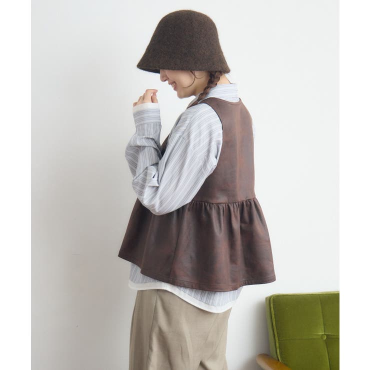 ショートギャザーベスト | RETRO GIRL | 詳細画像32 