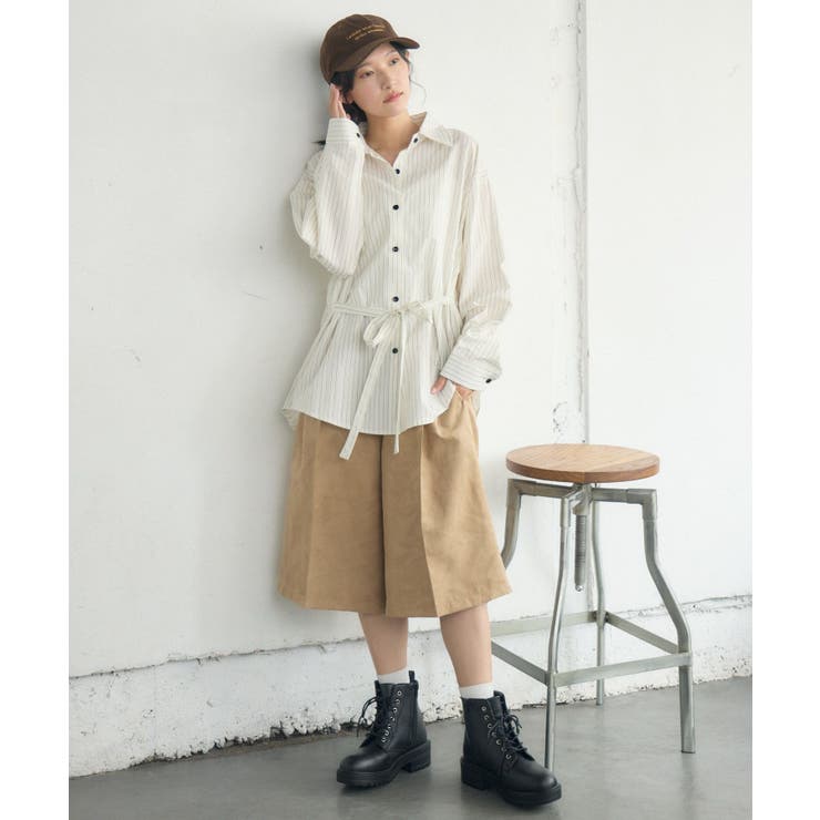 ストライプウエストリボンシャツ | RETRO GIRL | 詳細画像13 
