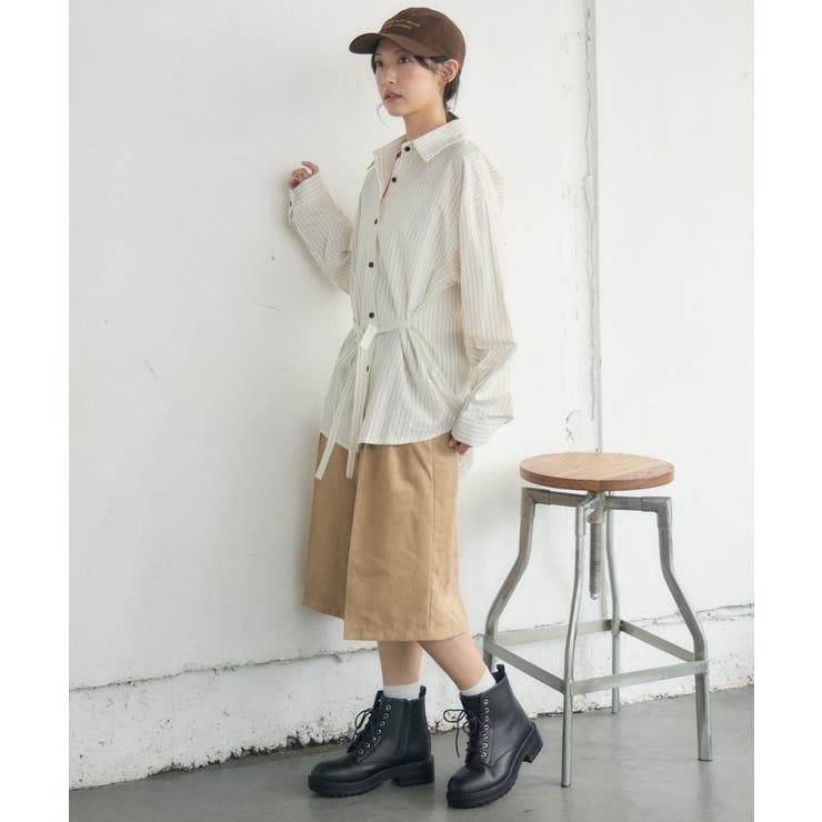 ストライプウエストリボンシャツ | RETRO GIRL | 詳細画像16 
