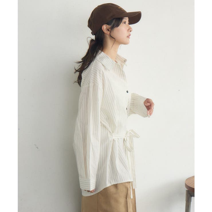 ストライプウエストリボンシャツ | RETRO GIRL | 詳細画像18 