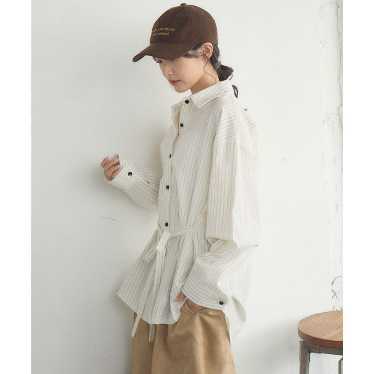 ストライプウエストリボンシャツ | RETRO GIRL | 詳細画像20 