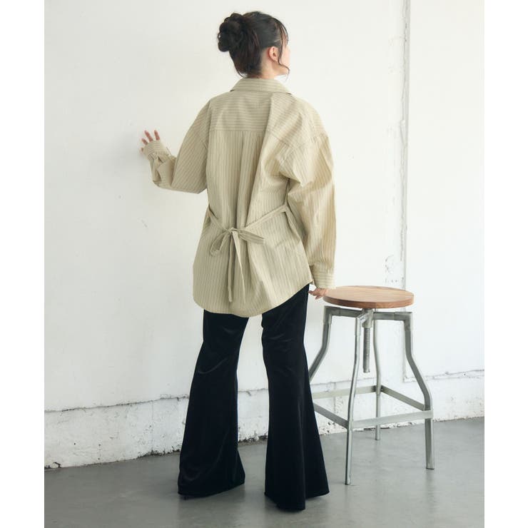 ストライプウエストリボンシャツ | RETRO GIRL | 詳細画像23 