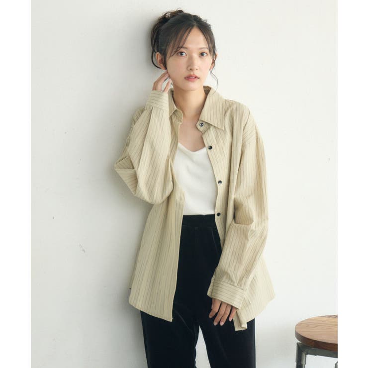 ストライプウエストリボンシャツ | RETRO GIRL | 詳細画像25 