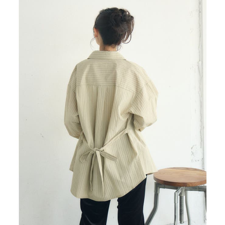 ストライプウエストリボンシャツ | RETRO GIRL | 詳細画像27 