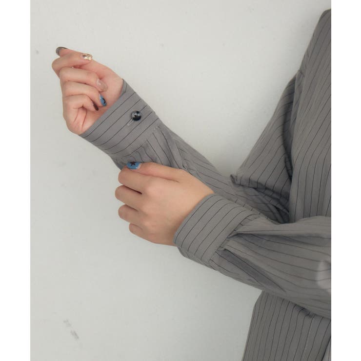 ストライプウエストリボンシャツ | RETRO GIRL | 詳細画像32 