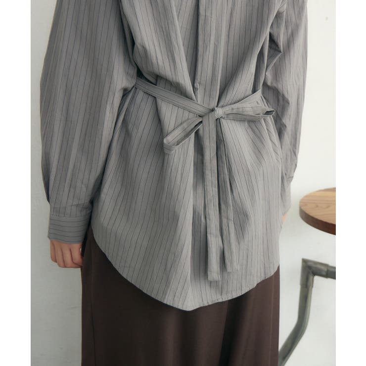 ストライプウエストリボンシャツ | RETRO GIRL | 詳細画像34 