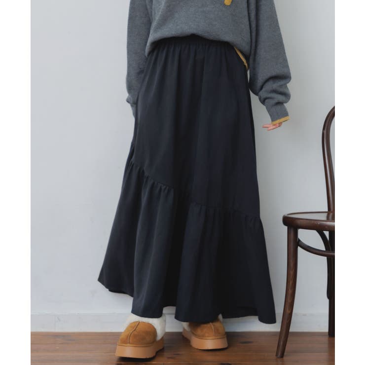 BLK1 | イレヘムギャザーSK | RETRO GIRL