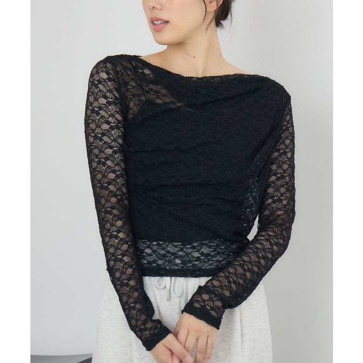 BLK1 | ドレープレースCT | RETRO GIRL