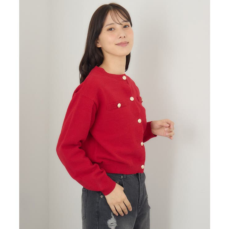 モール金釦カーデ | RETRO GIRL | 詳細画像13 