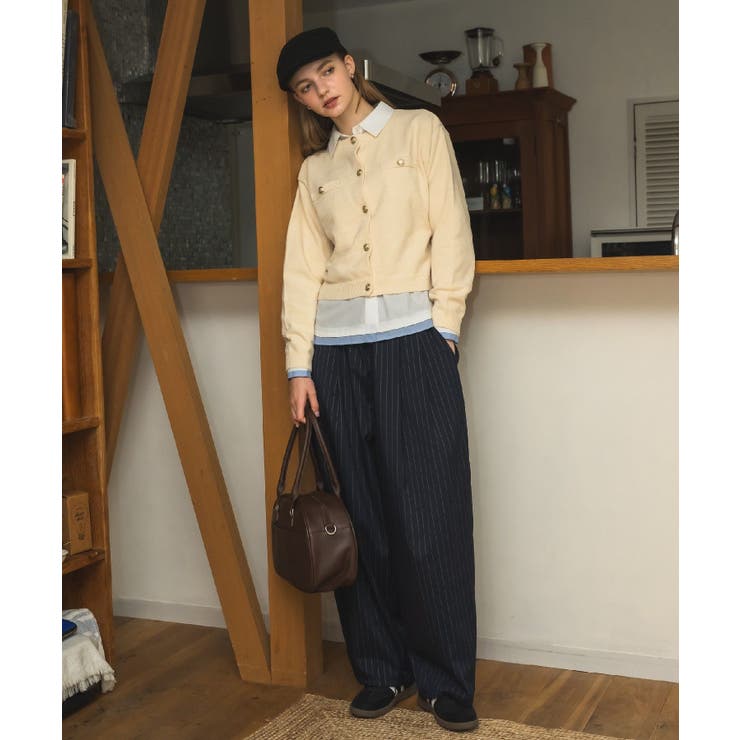 モール金釦カーデ | RETRO GIRL | 詳細画像5 