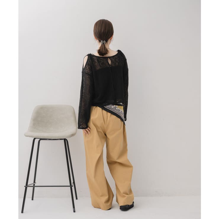 【前後2way】肩スリットメランジカーデ | RETRO GIRL | 詳細画像15 