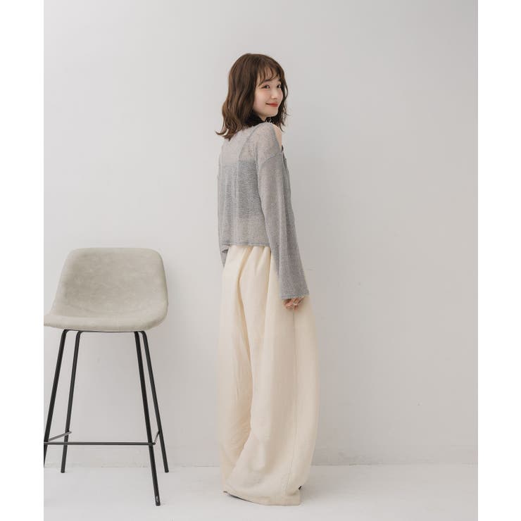 【前後2way】肩スリットメランジカーデ | RETRO GIRL | 詳細画像22 