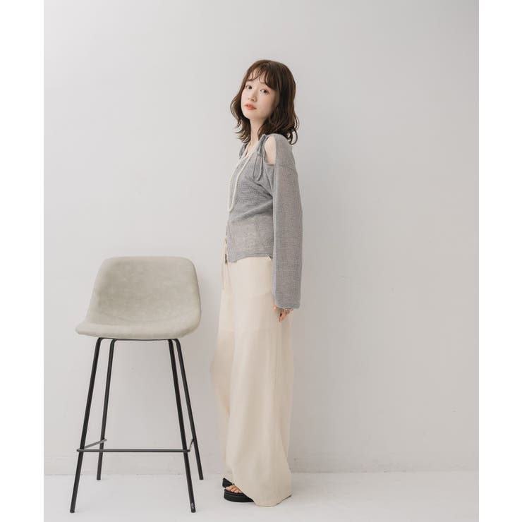 【前後2way】肩スリットメランジカーデ | RETRO GIRL | 詳細画像24 