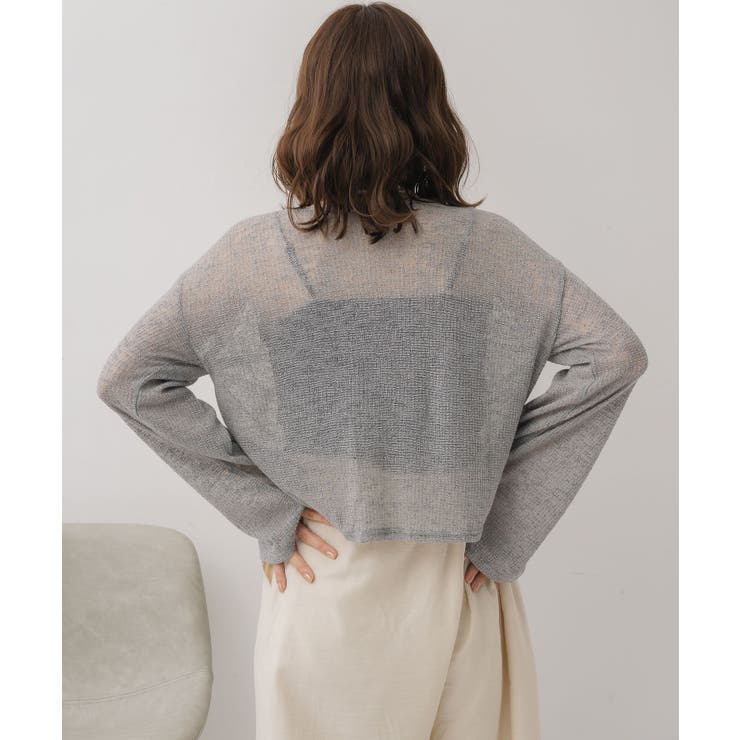 【前後2way】肩スリットメランジカーデ | RETRO GIRL | 詳細画像27 