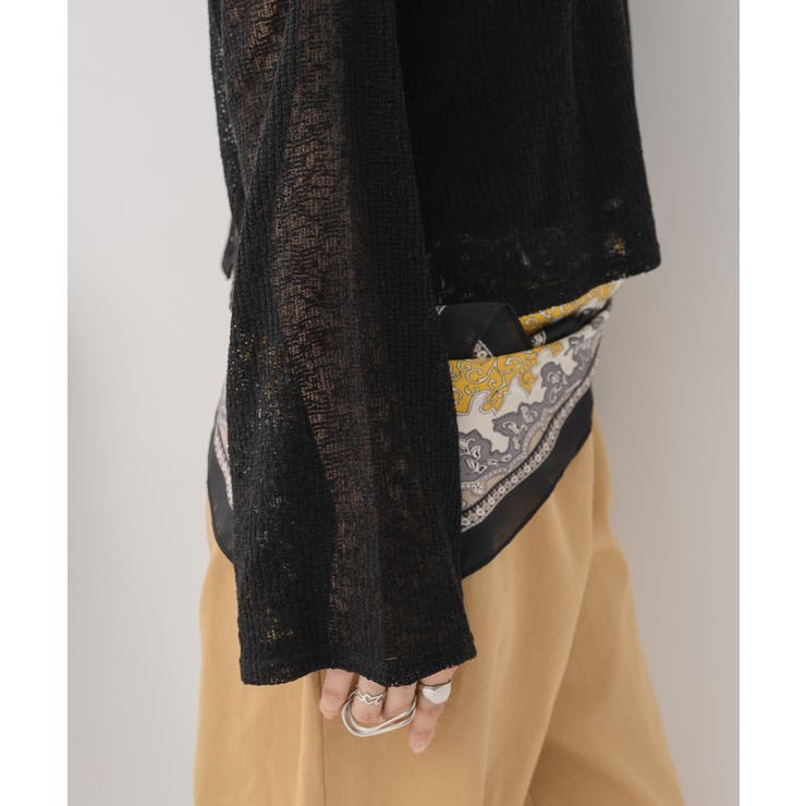 【前後2way】肩スリットメランジカーデ | RETRO GIRL | 詳細画像30 