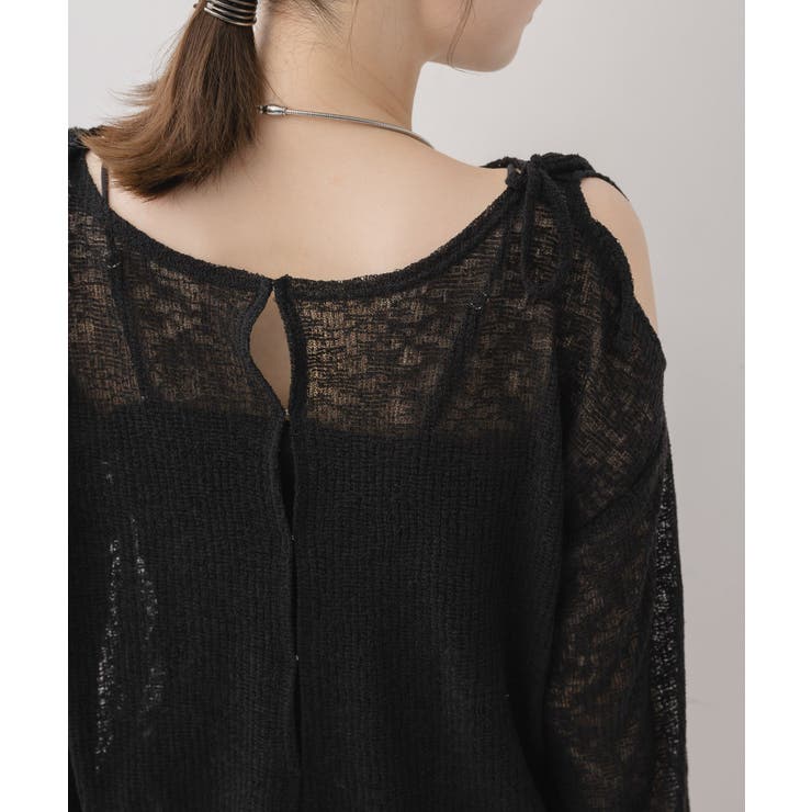 【前後2way】肩スリットメランジカーデ | RETRO GIRL | 詳細画像33 