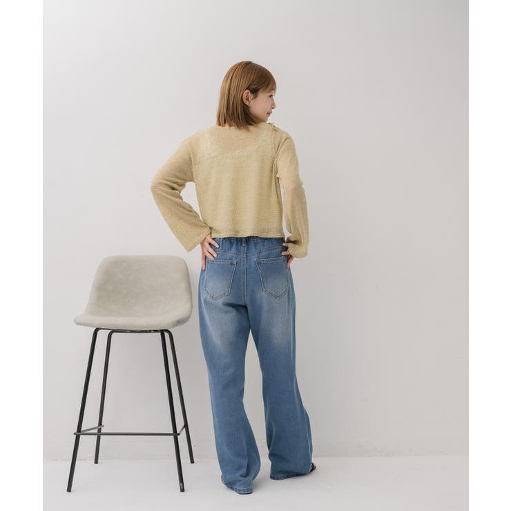 【前後2way】肩スリットメランジカーデ | RETRO GIRL | 詳細画像7 