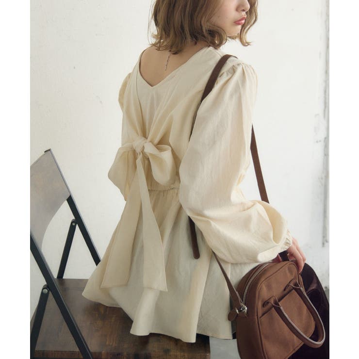 WHT4 | バックリボンボリュームBL | RETRO GIRL