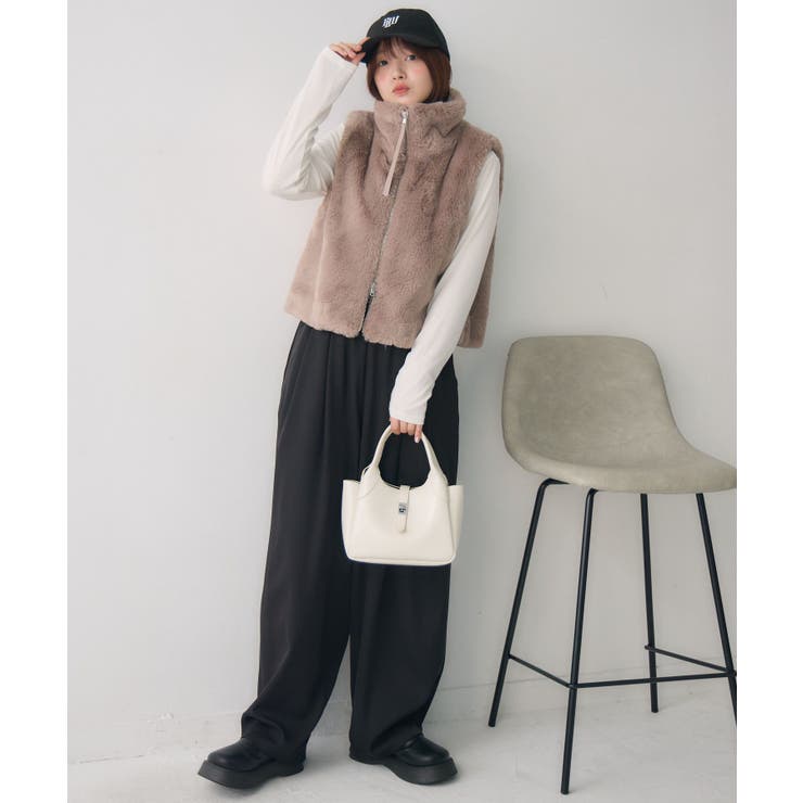 ファーショートベスト | RETRO GIRL | 詳細画像2 