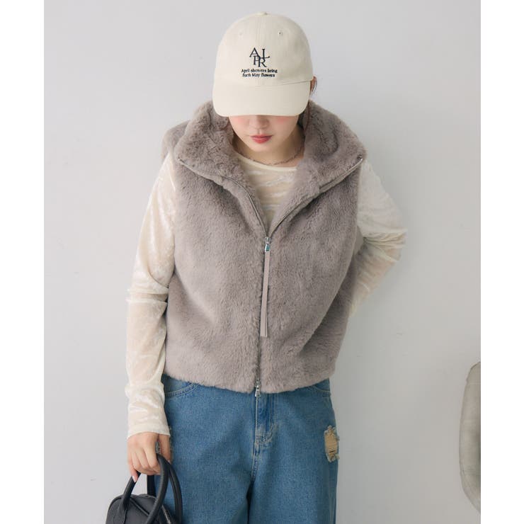 ファーショートベスト | RETRO GIRL | 詳細画像23 