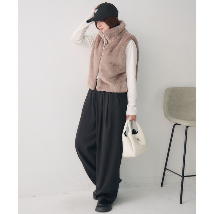 ファーショートベスト | RETRO GIRL | 詳細画像5 