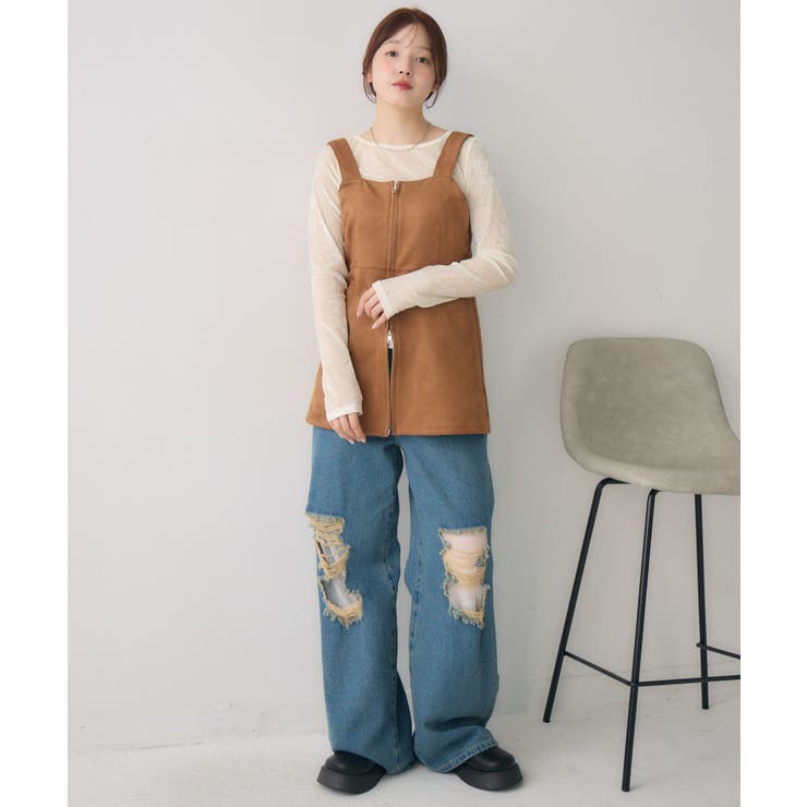 スウェードチュニックOP | RETRO GIRL | 詳細画像4 