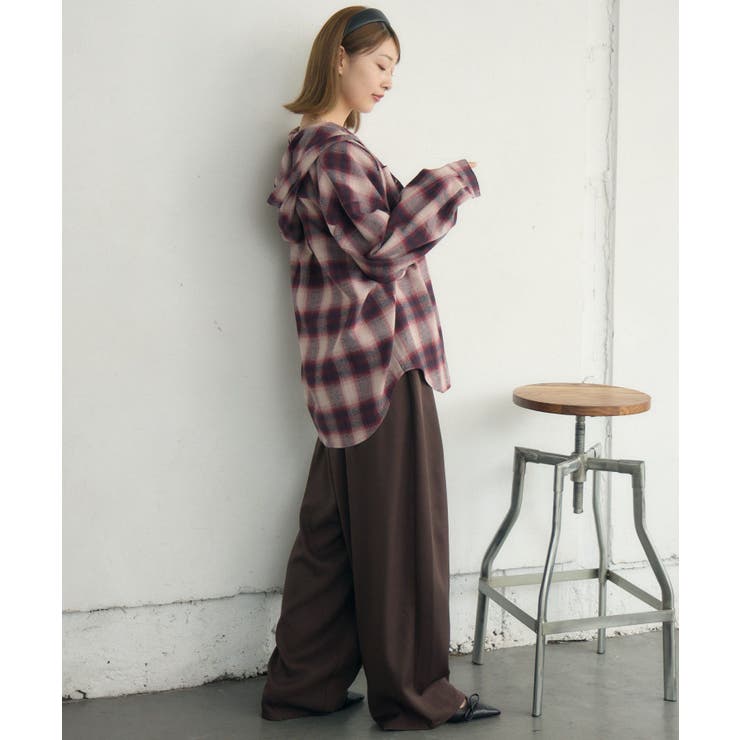 チェックフーディーBIGSH | RETRO GIRL | 詳細画像11 