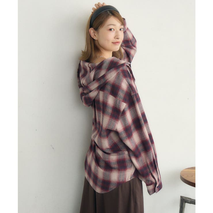 チェックフーディーBIGSH | RETRO GIRL | 詳細画像15 