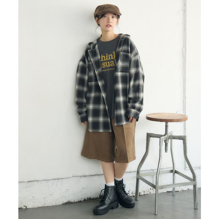 チェックフーディーBIGSH | RETRO GIRL | 詳細画像20 