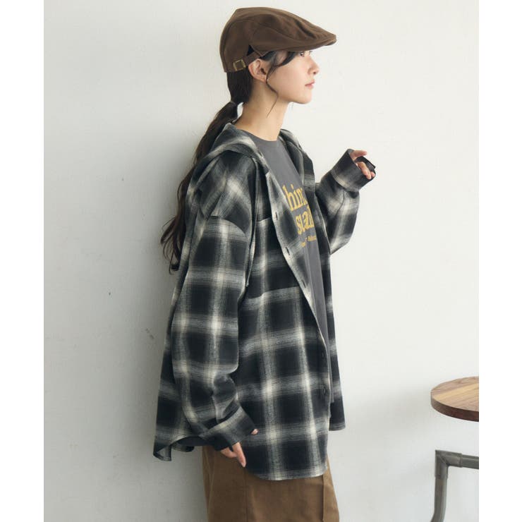 チェックフーディーBIGSH | RETRO GIRL | 詳細画像25 