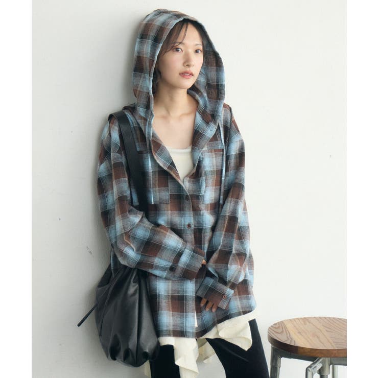 チェックフーディーBIGSH | RETRO GIRL | 詳細画像29 