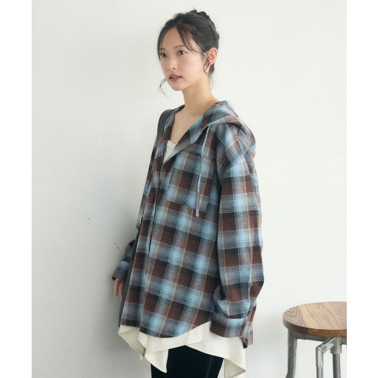 チェックフーディーBIGSH | RETRO GIRL | 詳細画像37 