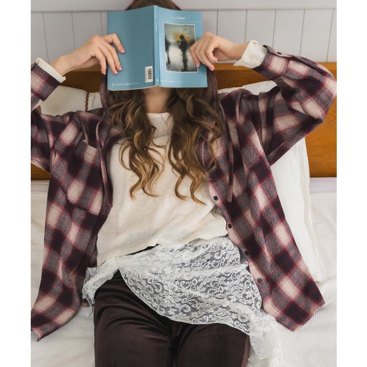 チェックフーディーBIGSH | RETRO GIRL | 詳細画像4 