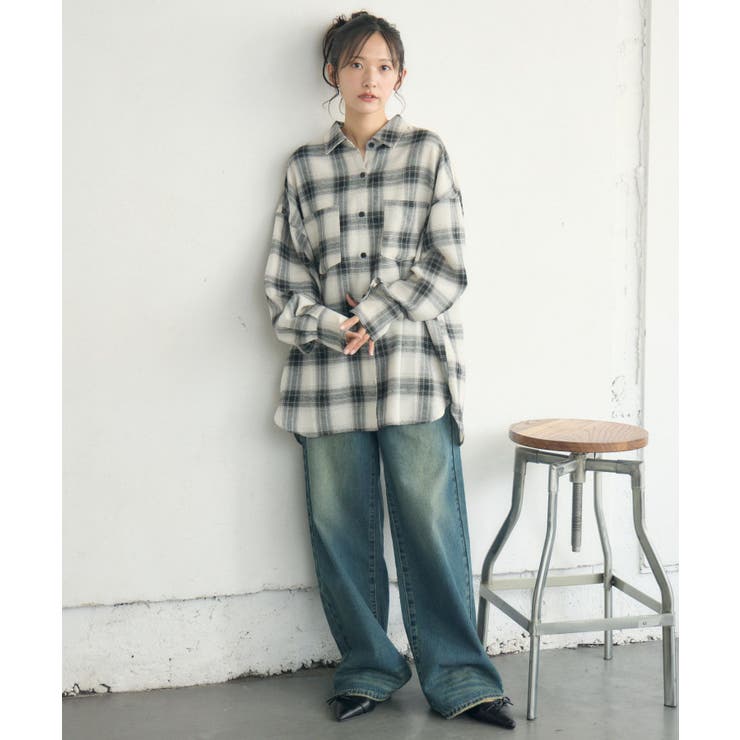 チェックBIGシャツ | RETRO GIRL | 詳細画像18 