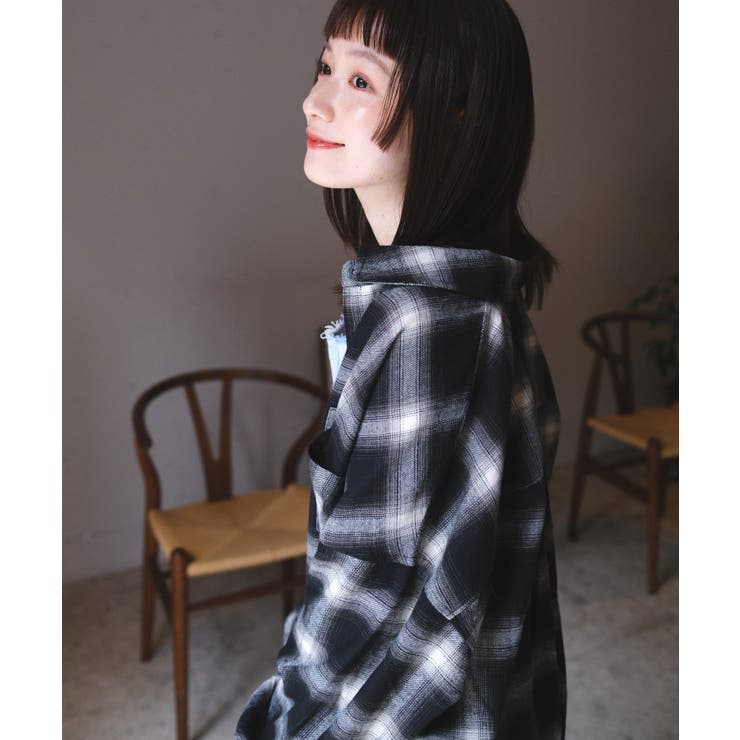 チェックBIGシャツ | RETRO GIRL | 詳細画像2 