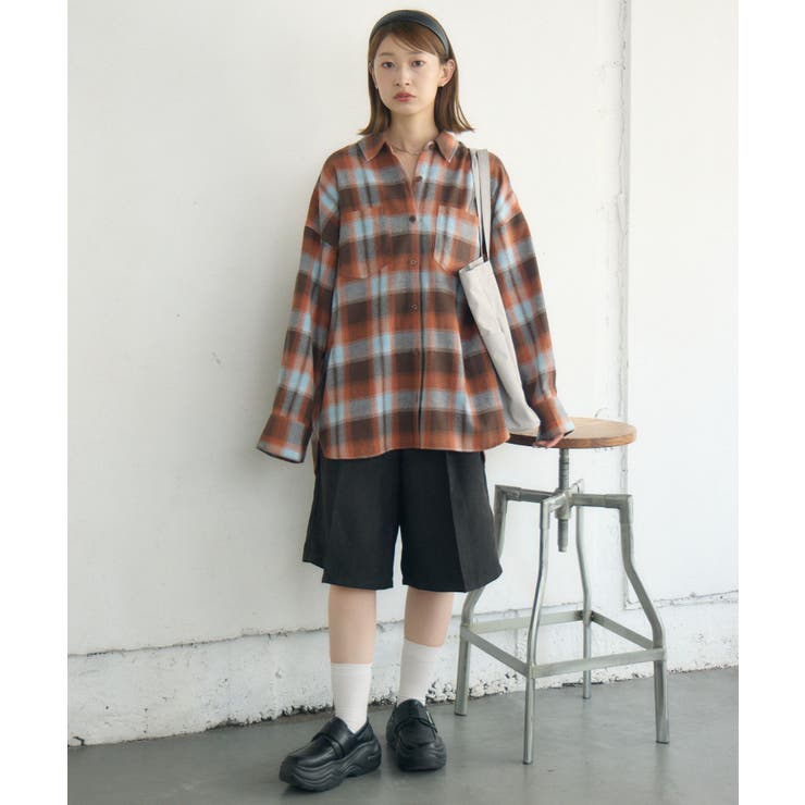 チェックBIGシャツ | RETRO GIRL | 詳細画像3 