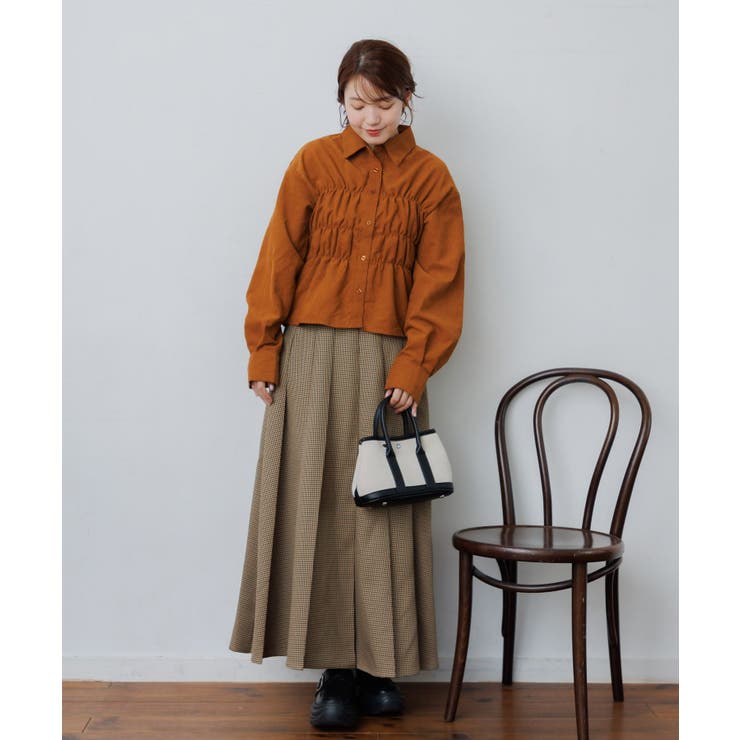 コーデュロイギャザーシャツ | RETRO GIRL | 詳細画像10 