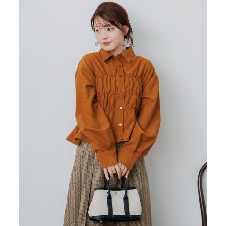 コーデュロイギャザーシャツ | RETRO GIRL | 詳細画像14 