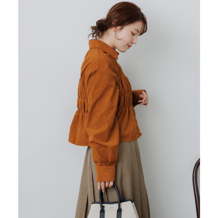 コーデュロイギャザーシャツ | RETRO GIRL | 詳細画像15 