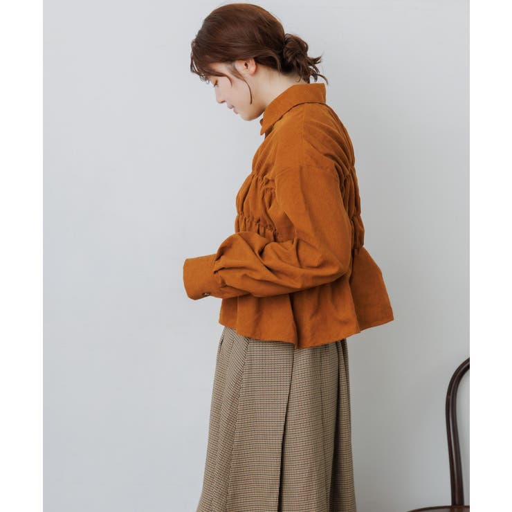 コーデュロイギャザーシャツ | RETRO GIRL | 詳細画像17 