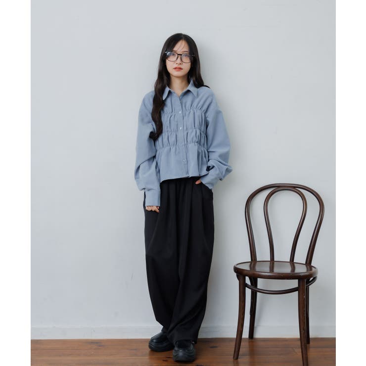 コーデュロイギャザーシャツ | RETRO GIRL | 詳細画像18 