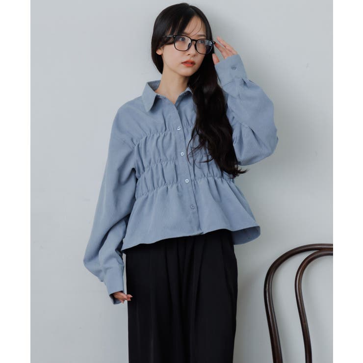 コーデュロイギャザーシャツ | RETRO GIRL | 詳細画像22 