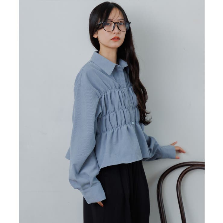 コーデュロイギャザーシャツ | RETRO GIRL | 詳細画像23 